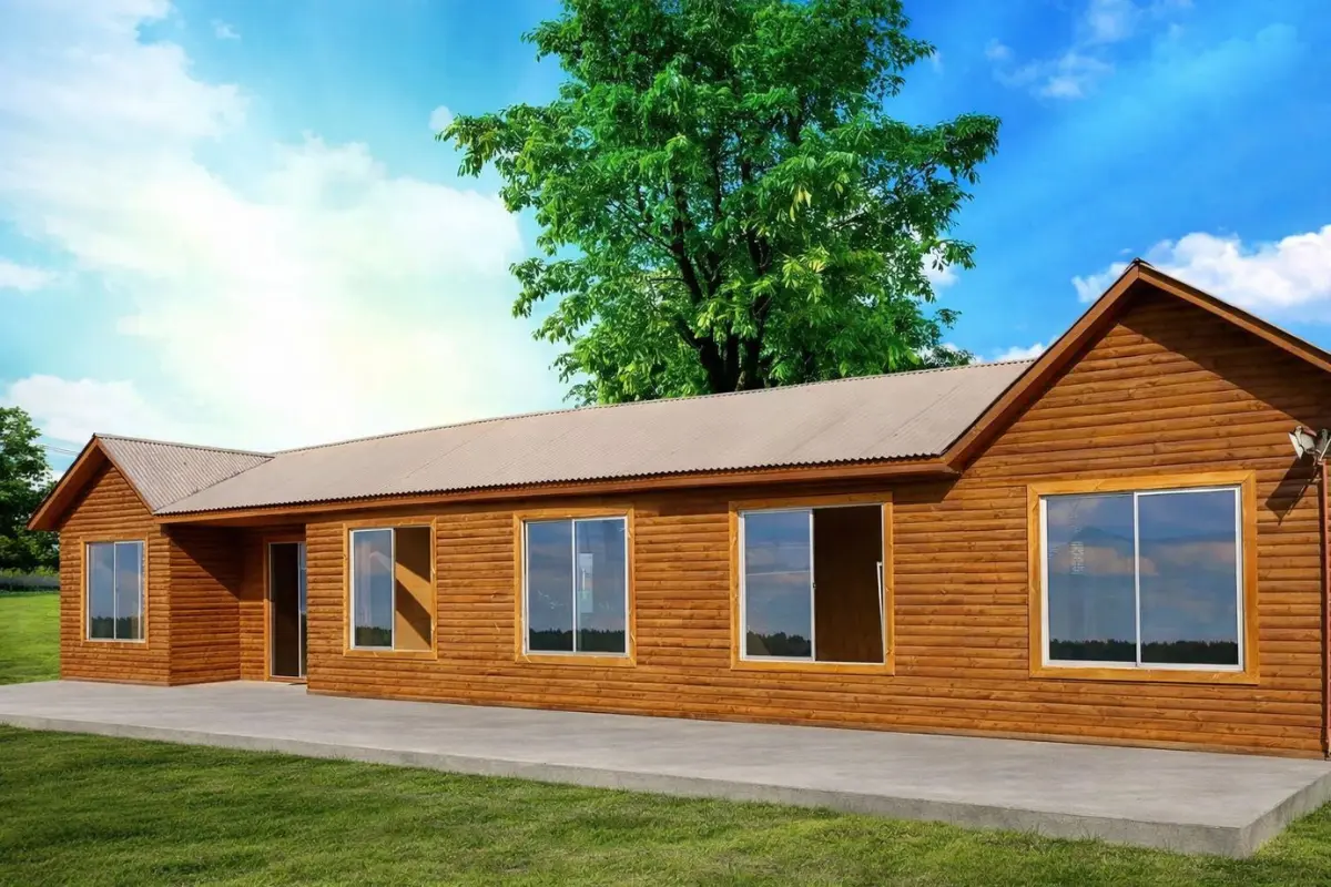 Casa Prefabricada 108 m² con Techo 6 Aguas