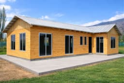 Casa Prefabricada 141 m² — Fachada y vista exterior